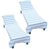 Monarch Chaise Lounge Covers Blue, 2PK CC-HS3085BL-2PK